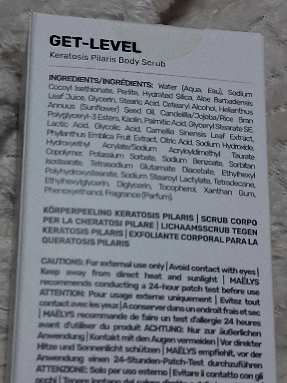 GET-LEVEL Keratolytic Pillars Body Scrub - Pink/Peach